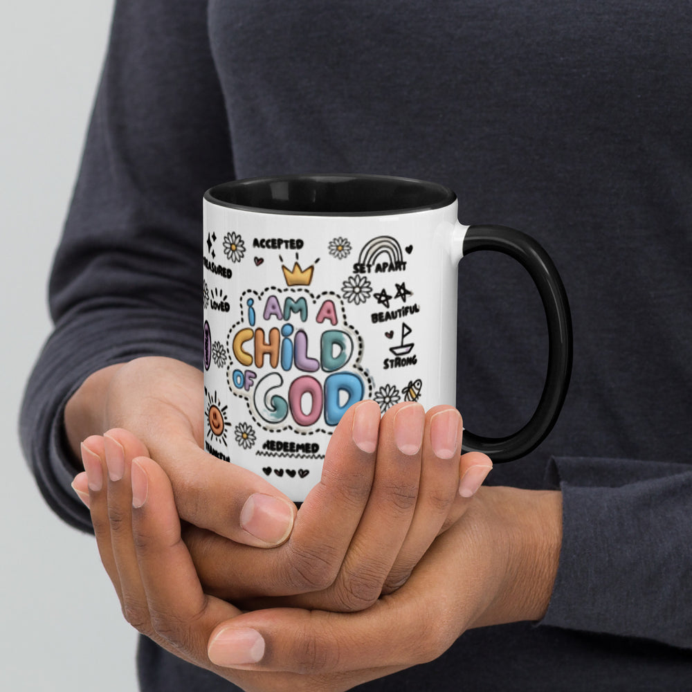 I Am A Child of God 11oz - Mug with Color Inside